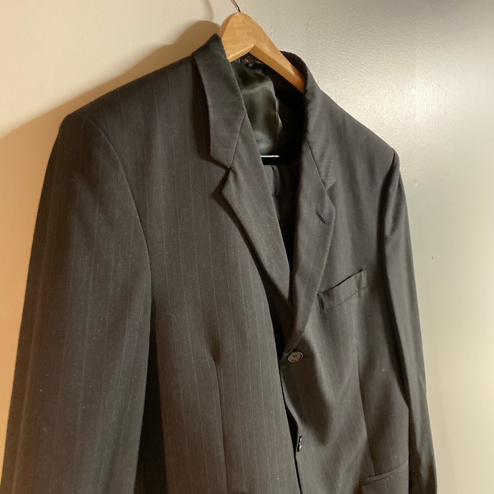 Kenneth Cole - Black Pinstriped Suit